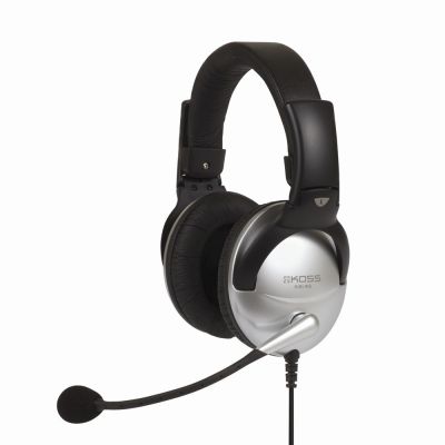 Koss SB45 Kabelgebundene On-Ear-Kopfhörer mit Geräuschunterdrückung, Silber/Schwarz