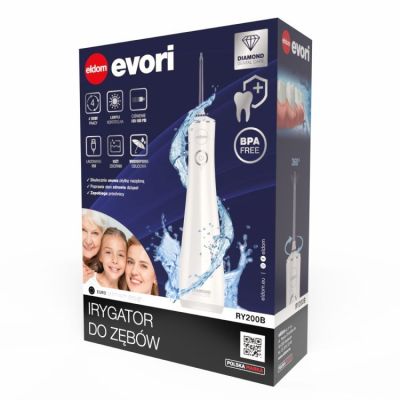 8. ELDOM Bewässerungsgerät RY200B, 230 ml, wiederaufladbar, weiß, Betriebszeit 60 Min., Ladezeit ca. 6 Std., IPX7, Reiseetui, USB-Kabel
