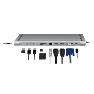 5. LogiLink UA0373 – Kabelgebunden – USB 3.2 Gen 1 (3.1 Gen 1) Typ-C – 100 W – 3,5 mm – 10.100.1000 Mbit/s – Aluminium