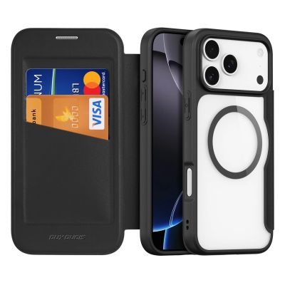 2. Dux Ducis Skin X Pro Hülle für iPhone 17 Pro mit Wallet, MagSafe kompatibel - Schwarz