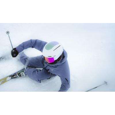 6. Uvex Skibrille provoqe FM für den Wintersport, Schwarz, Herren, Blau, sphärische Scheibe