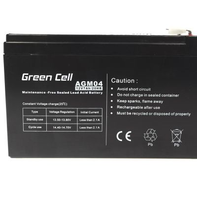 3. GREEN CELL GEL-BATTERIE AGM04 12V 7AH