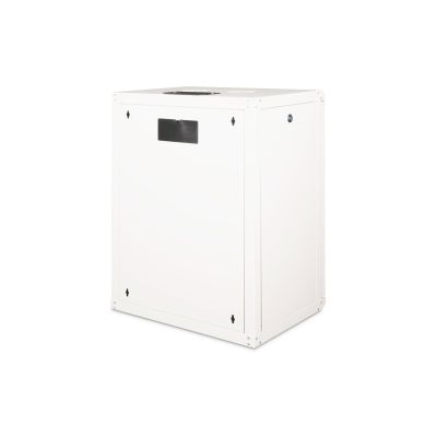 15. Digitus Unique 19" 16U Wand-Netzwerkschrank 600x450 mm, Glastür, grau, ungeteilt, montiert, 100 kg