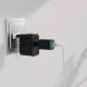 9. SBS Universal-GaN-Reiseadapter 70 W, 3x USB-C, 2x USB-A mit Tasche – Schwarz