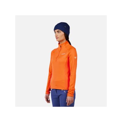 4. ROSSIGNOL Damen-Sweatshirt W Blackside Mix HZ Fleece Orange