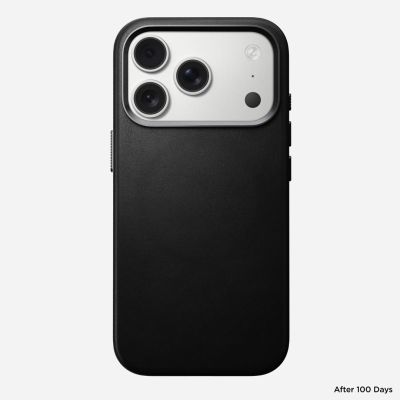 3. Nomad Traditionelle Lederhülle für 16 cm (6,3") Mobiltelefone, Schwarz