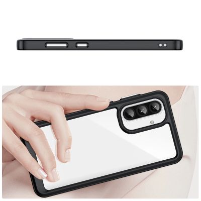 3. Outer Space Hülle für Samsung Galaxy A26 Cover mit Flexiblem Rahmen - Schwarz