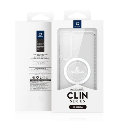4. Dux Ducis Clin Mag Case kompatibel mit MagSafe für Samsung S26 Ultra – Transparent