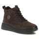 Damen-Ankle-Boots aus Wildleder mit dunkelbraunem Plateau, Filippo DBT4215