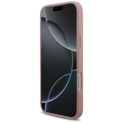 5. Guess Fixed Glitter Big 4G Hülle für iPhone 18 Pro Max / 17 Pro Max – Pink