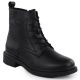 8. Gefütterte schwarze Damen-Lederboots im Worker-Stil Sergio Leone BT25172-S
