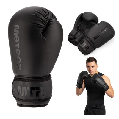 14. Meteor 12 oz Trainingsboxhandschuhe, Klettverschluss, PU
