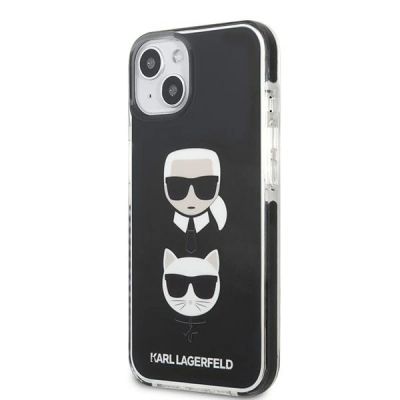 2. Karl Lagerfeld KLHCP13STPE2TK iPhone 13 mini 5,4" Hardcase schwarz / schwarz Karl & Choupette Head
