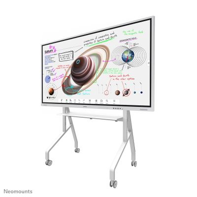 3. Neomounts FL50-525WH1 Multimedia-Ständer, weißer Multimedia-Wagen für Flachbildschirme