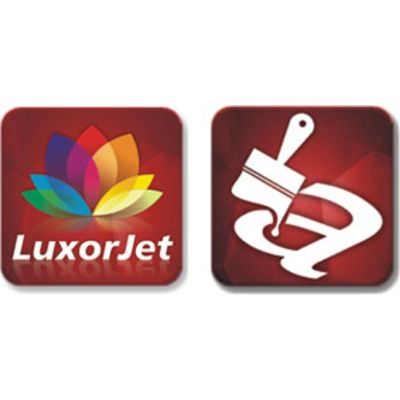 3. Glastrophäe mit LuxorJet-Farbdruck, Gravur und Farbfüllung