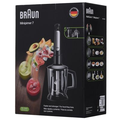 17. Braun MultiQuick 7 MQ 7045X 1,25 l Stabmixer 1000 W Schwarz, Edelstahl