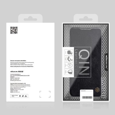 5. Nillkin Qin Lederholsterhülle für Samsung Galaxy A03s schwarz