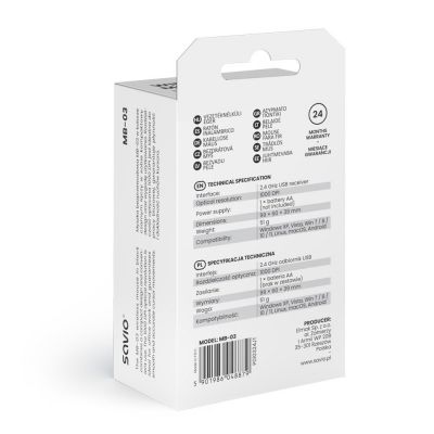 5. SAVIO WIRELESS MOUSE MB-03