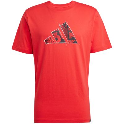 8. adidas Logo Graphic Herren T-Shirt Rot JJ3934
