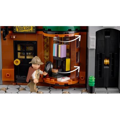 7. LEGO ICONS 10351 Sherlock Holmes: Bücherecke