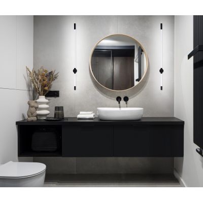 12. Activejet AJE-LUNGO Schwarze LED-Wandleuchte