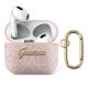 Guess GUA34GSMP AirPods 3 Hülle rosa/pink 4G Script Metal Collection