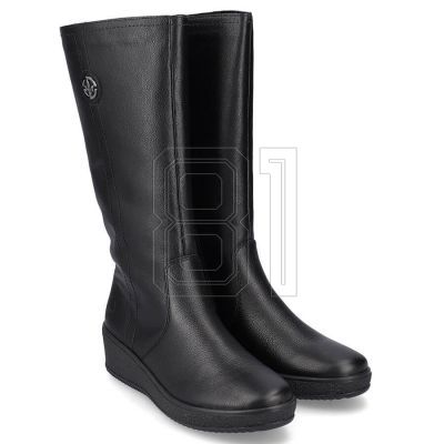 27. Rieker W RKR237B Wasserdichte Lederstiefel mit Lammwolle gefüttert