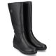 27. Rieker W RKR237B Wasserdichte Lederstiefel mit Lammwolle gefüttert