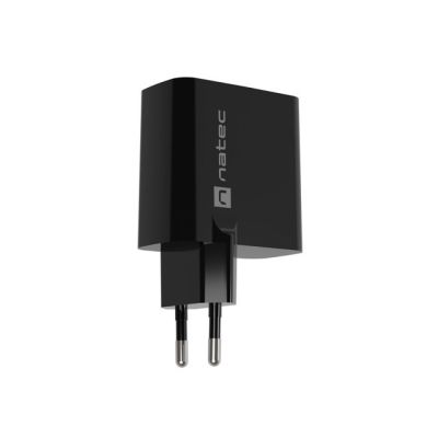 6. NATEC Ladegerät Ribera GAN 1x USB-A + 1x USB-C 45W Schwarz NUC-2143
