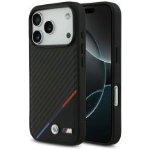BMW M Carbon Tricolor Line MagSafe Case für iPhone 17 Pro - Schwarz
