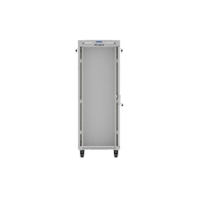 21. LANBERG Standschrank 19" 32U 600x600 Graue Glastür LCD (Flatpack) V2