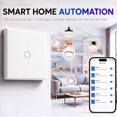 2. QOLTEC LICHT-EIN/AUS-SCHALTER | 1-KANAL-BERÜHRUNG | WLAN | TIMER | TUYA | WEISS