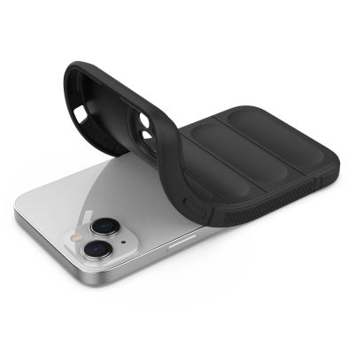 8. Magic Shield Case Hülle für iPhone 14 Plus flexible gepanzerte Hülle schwarz