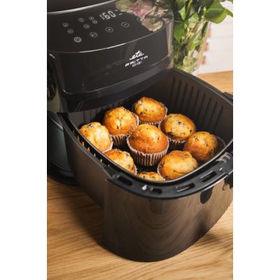 13. Eta Fritta Digi Doppel-Heißluftfritteuse 7,2 l, autonom, 1800 W, Schwarz