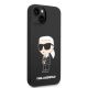 4. Karl Lagerfeld Silikon-Ikonik-Hülle für iPhone 14 Plus – Schwarz