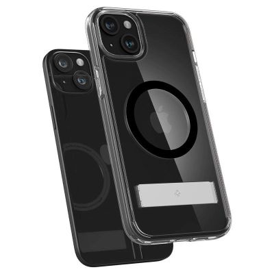 12. Spigen Ultra Hybrid S MagSafe Hülle mit Ständer für iPhone 15 Plus – Schwarz