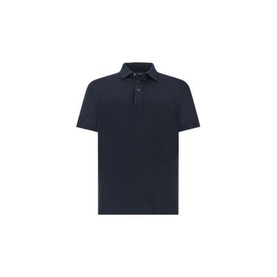 9. Paul&Shark Herren-Poloshirt aus Baumwolle und Lyocell, Marineblau (25411283-13)