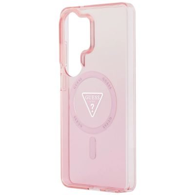 6. Guess IML Gradient Triangle MagSafe Hülle für Samsung Galaxy S26 Ultra – Pink