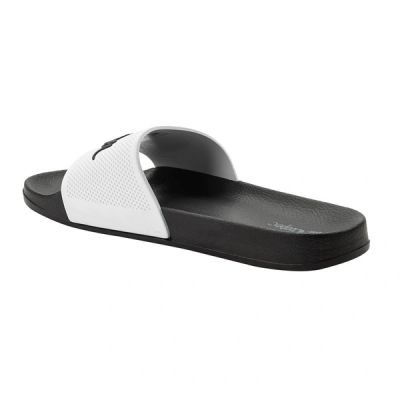 3. Lee Cooper Herren-Sneaker, bequeme, leichte Slipper, schwarz-weiß