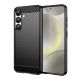 Carbon Case Flexibles Silikon für Xiaomi Redmi Note 14 Pro 4G - Schwarz