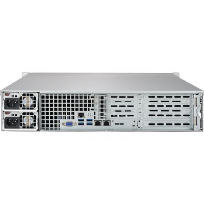 Supermicro CSE-825TQC-R802WB Schwarzes 2U SC825TQC SAS3 WIO-Gehäuse mit rotem 800W Netzteil