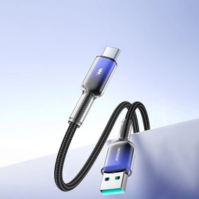 10. Joyroom S-A42 Crystal-Clear Serie 3A USB-A – USB-C-Kabel 1,2 m – Schwarz