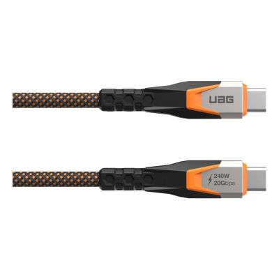 UAG SRGE - USB-C - USB-C-Kabel, USB 3.2 Gen2 240W/20Gbps, 75 cm (schwarz/orange)