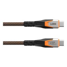 UAG SRGE - USB-C - USB-C-Kabel, USB 3.2 Gen2 240W/20Gbps, 75 cm (schwarz/orange)