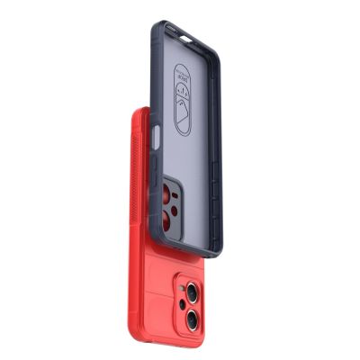 16. Magic Shield Hülle für Xiaomi Redmi Note 12 5G / Poco X5 5G Flexible Panzerabdeckung Rot