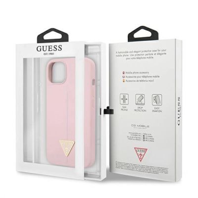 8. Guess GUHCP13SSLTGU iPhone 13 mini 5.4" lila/lila Hardcase Silikondreieck