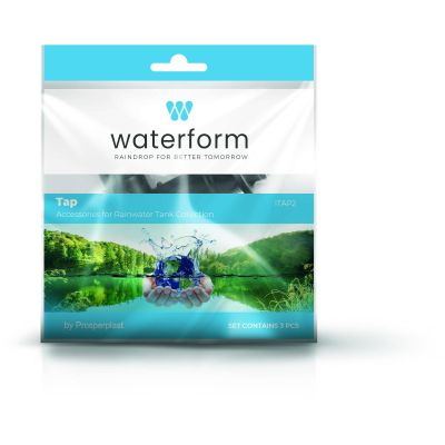 8. Wasserhahn für Regenwassertank, 3/4 Zoll, schwarz