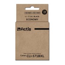Actis KC-571BK Tinte (ersetzt Canon CLI-571BK; Standard; 12 ml; schwarz)