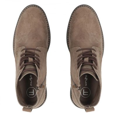 5. Herren-Ankle-Boots aus Leder, ungefüttert, Wildleder, beige, Filippo MBT8318