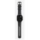 6. Nomad Rocky Point Armband, schwarzes Leder, Titan